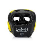 Шлем Fairtex Diagonal Vision Sparring Headguard - Full Head Coverage, черный/красный - фото 8