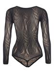 Wolford боди Snake Net String, черный - фото 5