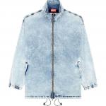 DIESEL Джимсовый бомбер D Krap S1, Light Blue - фото