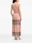 Платье макси с узором Morgan, розовый - фото 3