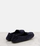 Замшевые лоферы Prada, синий - фото 2