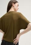 Футболка TOM TAILOR DENIM Basic T-shirt, Golden Olive Green/Olive - фото 4