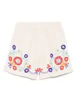 Шорты Beaded Garden Party BODE, нейтральный - фото