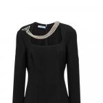 Платье с длинными рукавами женское черное Prada - фото 4