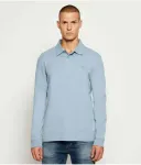 Поло Pe_interlock_long regular fit Boss Orange, синий - фото