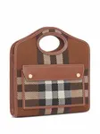 Мини-сумка Pocket в клетку BURBERRY, коричневый - фото 4