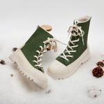 Ботинки унисекс, лесной зеленый | бежевый Native - фото 7