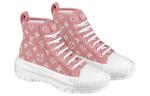 Кроссовки lv squad ankle sneakers 'pink monogram' Louis Vuitton, розовый - фото 2