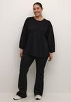 Блуза Kaffe Curve KCRORY, Black Deep/Mottled Black - фото 2