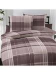 Постельное белье в клетку цвета мокко kaeppel, 155 x 220 + 80 x 80 см - фото 3