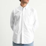 Плотная рубашка Оксфорд на пуговицах Beams, белый - фото 2