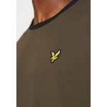 Базовая футболка RINGER Lyle & Scott, оливковый/угольно-черный - фото 6