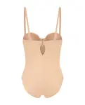 Черный боди Bye Bra, бежевый - фото 5