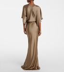 Атласное платье Obie Norma Kamali, Elm - фото 3