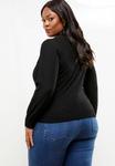 Кардиган Lipsy PLUS SIZE FIT CREW NECK BUTTONED, Black - фото 2