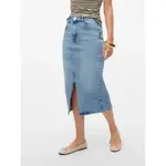 Юбка Vero Moda Natalie denim skirt, синий - фото 5