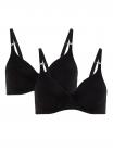 Бюстгальтер на косточках ROCK N ROLL W 2-ER PACK BeeDees, черный - фото