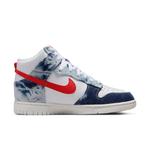 Кроссовки dunk high 'washed denim' Nike, белый - фото 4