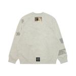 Толстовка FW25 мужская Aape, серый/белый - фото 2