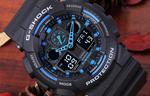 Часы Casio G-Shock Analog-Digital GA-100 Series, арт. GA-100-1A2, черный/синий - фото 4