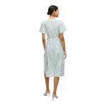 Платье Vila Lovie Wrap short sleeve midi, синий - фото 2