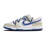 Кроссовки Nike Dunk Skateboarding Shoes Women's Low-top Blue/off-white, цвет Off White - фото