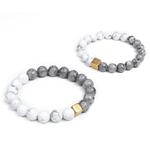 FOUNDIN Белый бирюзовый браслет унисекс - фото 4