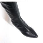 Женские сапоги Square Edge черного цвета ALL BLACK - фото 5