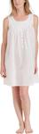 Короткая ночная рубашка без рукавов Eileen West, белый - фото