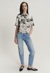Блуза Greenpoint Button-down blouse, Print/Grey - фото 2