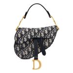 (WMNS) Мини-сумка Dior Saddle Bag 'Blue Oblique Jacquard' - фото