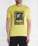 Футболка с туканом Regular fit Boss Orange, желтый - фото