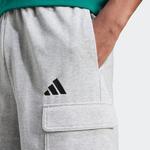 ADIDAS Мужские хлопковые шорты - серые - фото 4