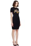 Джерсейное мини-платье с эффектом стрейч Versace Jeans Couture, мультиколор - фото 2
