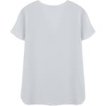 Футболка женская серебристо-белая THEORY - фото 3