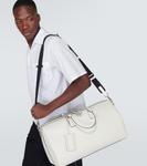 Кожаная дорожная сумка Duffel Prada, белый - фото 2