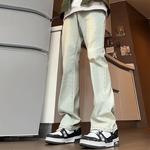 Джинсы унисекс без тематики, желтая грязь - фото 6