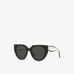 Солнцезащитные очки PR14WS из ацетата в оправе «кошачий глаз» Prada, черный - фото 2