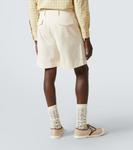 Джинсовые бермуды Valentino, экрю - фото 4