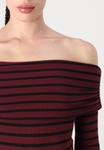 Топ с длинными рукавами ONLGLAMOUR OFF SHOULDER ONLY, бордовый - фото 5