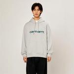 Лого худи Carhartt WIP, серый - фото 5