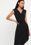 Платье KARL LAGERFELD DRAPED DRESS, Black - фото 4
