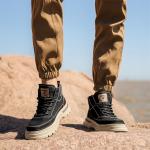 Ботинки Martin мужские черные Jeep, утепленные черным флисом - фото 6