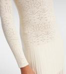 Платье-макси с воротником-стойкой Gisole Pointelle Isabel Marant, экрю - фото 5