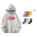 Свитшот Unisex GOLFCROSS, Белый Хизер Грей - фото 10