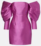 Фрея атласное мини-платье Solace London, Berry Pink - фото