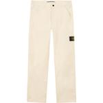 Прямые брюки Compass Patch STONE ISLAND, слоновая кость - фото
