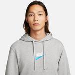 Толстовка Nike Club Pullover Hoodie 'Light Grey', серый - фото 3