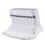Баскетбольные носки Unisex набор 3 пары 6 пар 9 пар Under Armour, набор 12 пар (белый) - фото 3