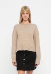 Джемпер JDY JDYMALONE O NECK PULLOVER, Greige/Beige - фото